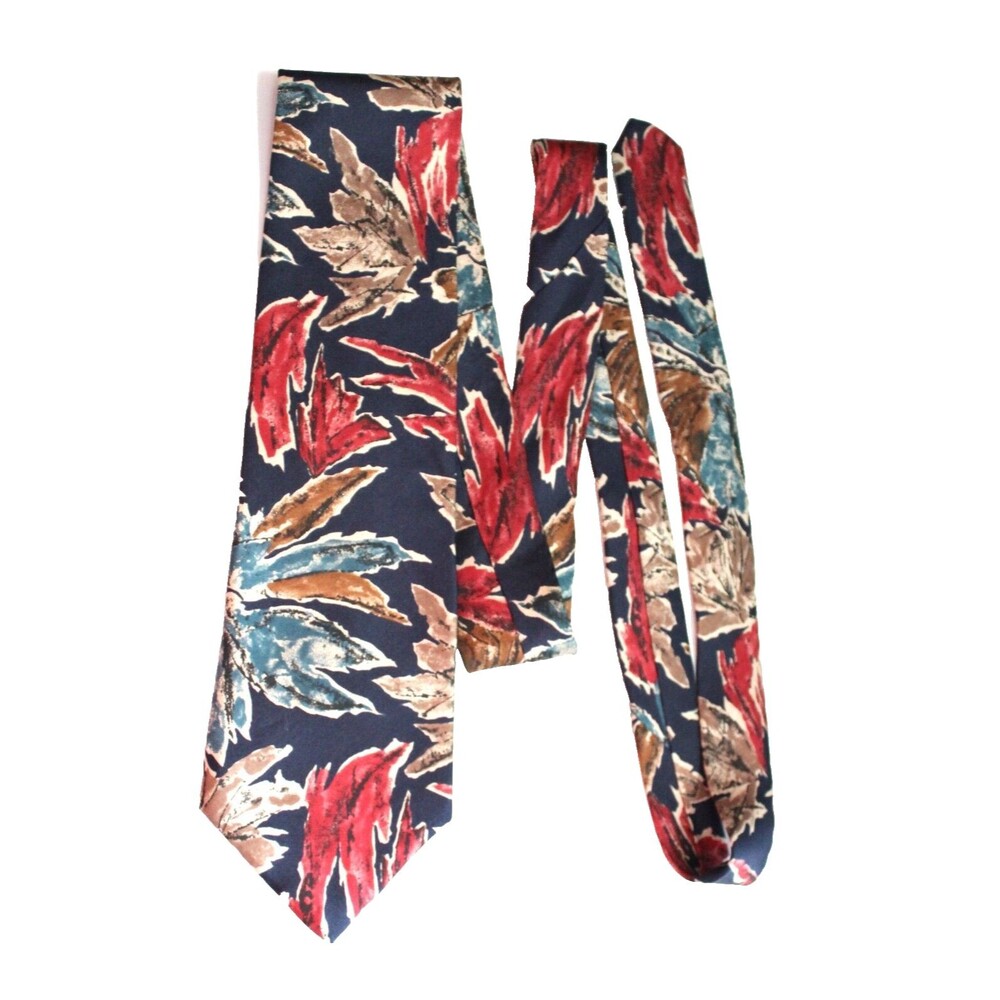 Vintage Viaggio 100% Silk Floral Tie Colorful 56 1/2" X 3 3/4"